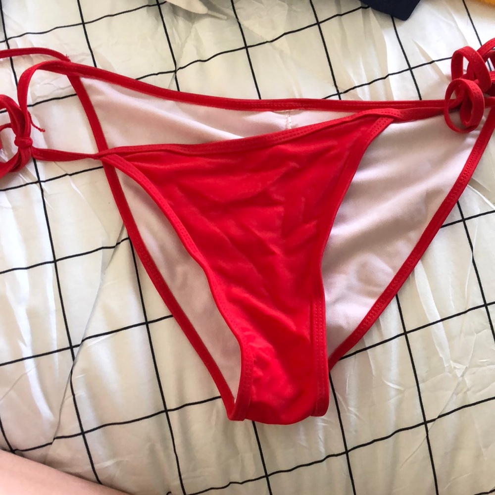Red bikini bottoms